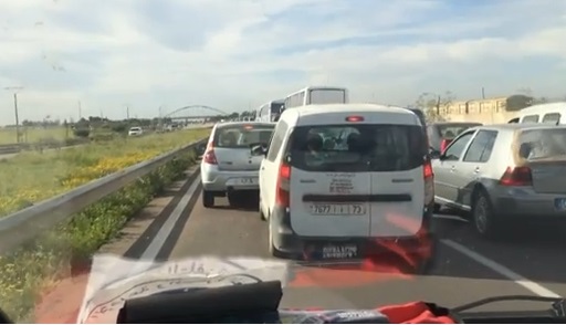 المغرب : ازدحام رهييييب في الطريق السيار بسبب العطلة المدرسية