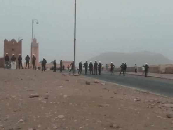 مسيرة في زاكورة بسبب العطش…وجملة اعتقالات في صفوف المحتجين