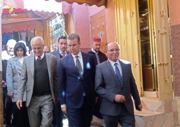 عبد الأحد الفاسي الفهري يتفقد ويعطي انطلاقة أشغال ترميم وتأهيل عدد من القصور بتنغير