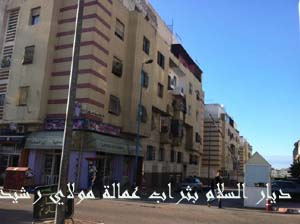 البناء العشوائي بإقامة ديار السلام بحي مولاي رشيد وغياب تام للسلطات المحلية‎