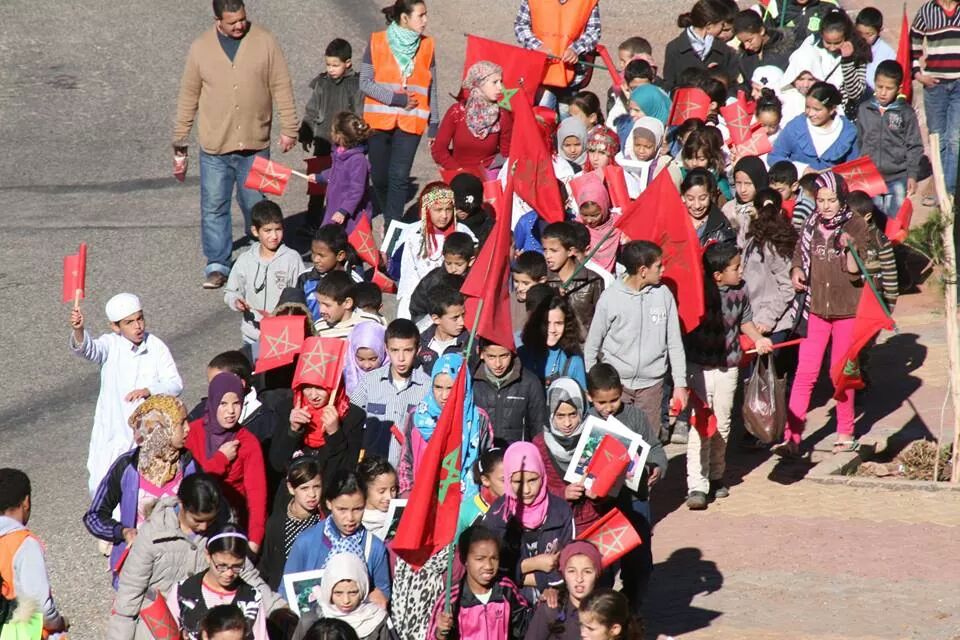 ناشئة اغرم نوكدال تحتفي بالمسيرة الخضراء