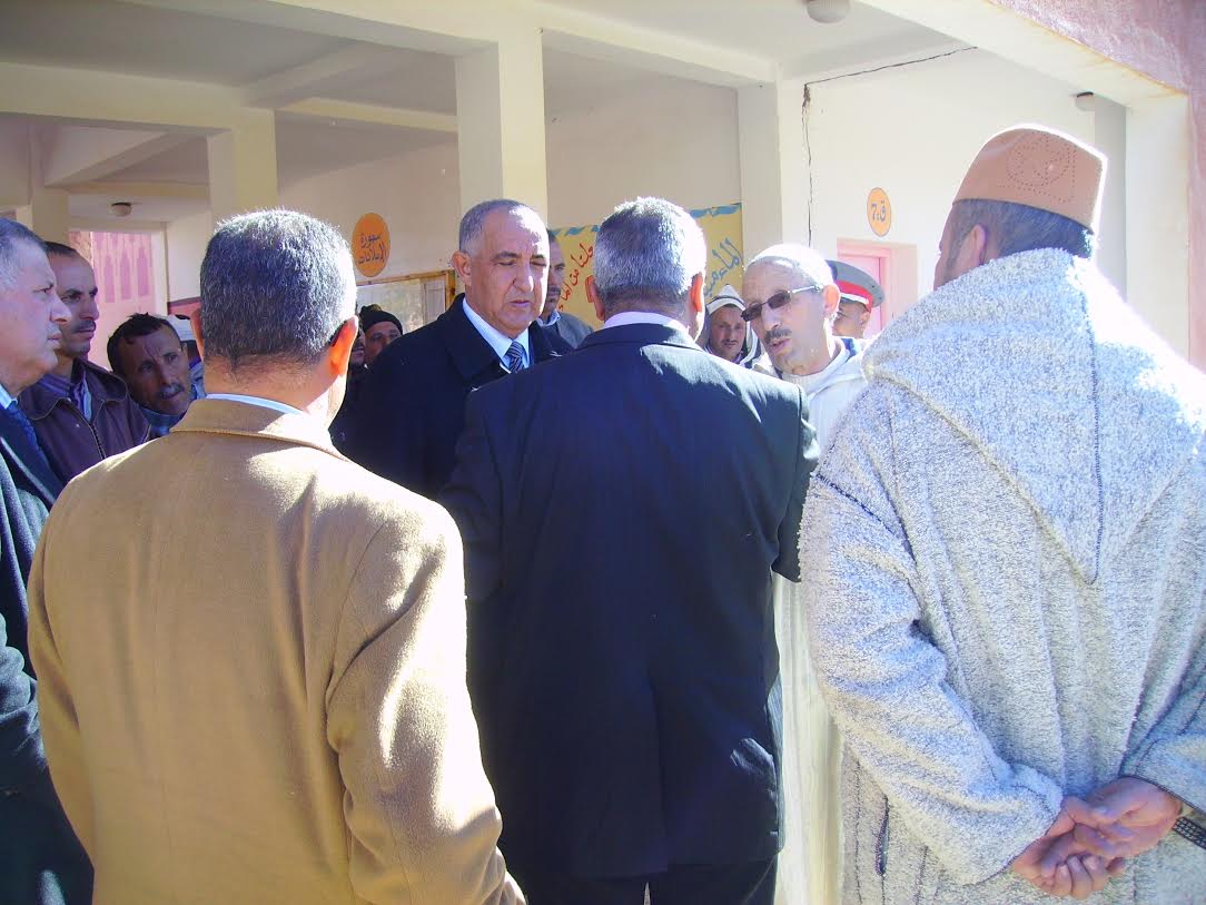 عامل تنغير و نائب وزراة التربية الوطنية يحلان بإعدادية ألمدون