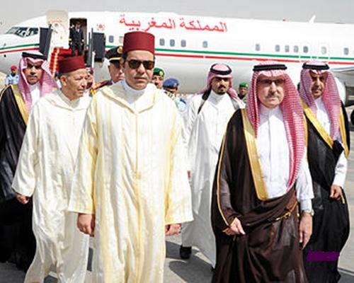مولاي رشيد بالرياض للتعزية في وفاة الملك السعودي