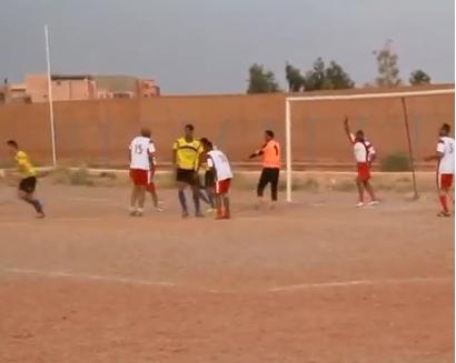 تنغير :ملخص المبارة الودية بين فريقي أمزاورو و واحة تودغا بحضور لاعب الوداد رشيد حسني