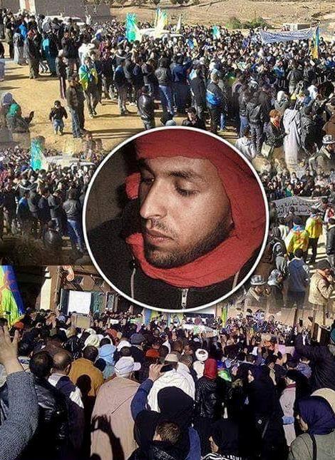 نشطاء الحركة الأمازيغية يحتجون بالرباط نصرة للشهيد “إزم” عمر خالق
