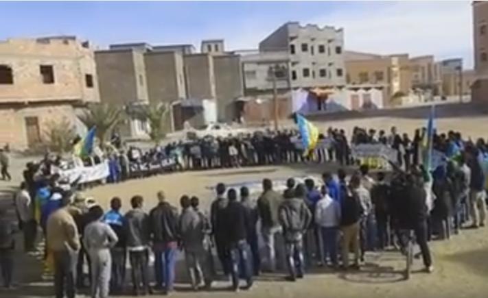 تنغير : بالفيديو هكذا إحتجت ساكنة ألنيف تنديدا بمقتل “عمر خالق”