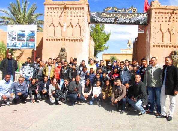تلاميذ ثانوية الأدهم في رحلة استكشافية لمدينة ورزازات
