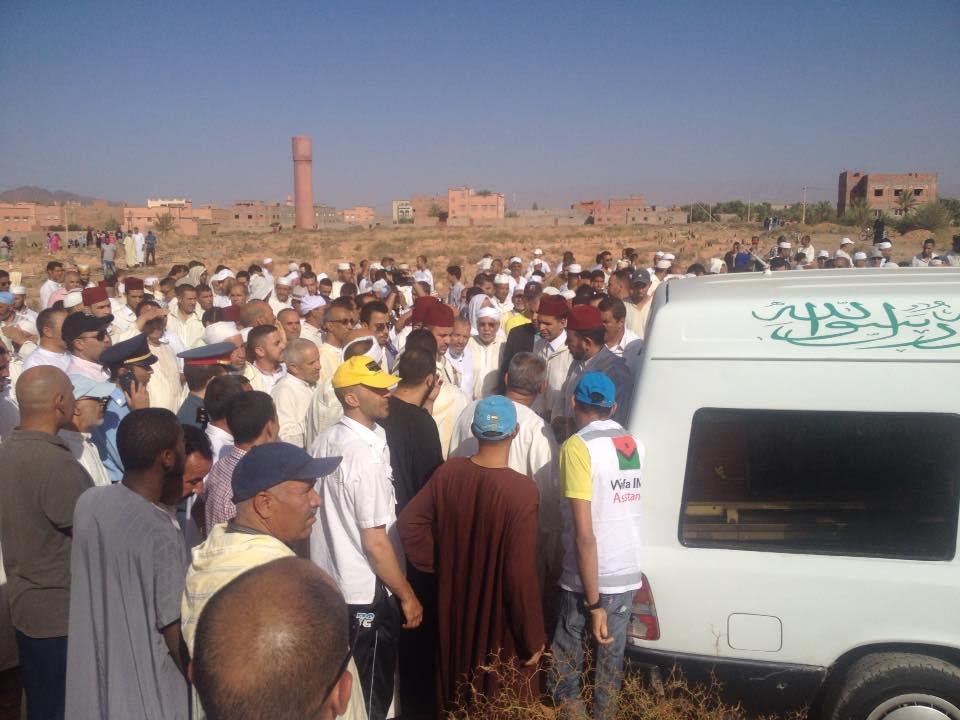 تنغير: جنازة مهيبة للراحلة فاطمة شريحي التي لقيت حتفها في اعتداءات نيس ” الفرنسية” الاخيرة