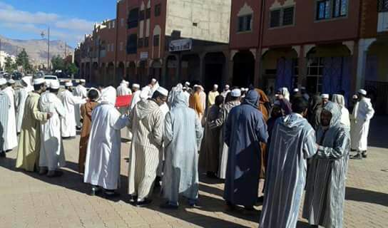 أئمة تنغير يعودون للاحتجاج من جديد بعد أن وصل الحوار مع مندوب الأوقاف إلى الباب المسدود