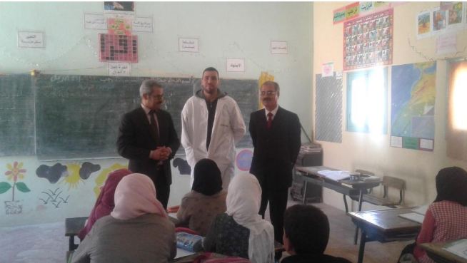 المدير الإقليمي بمديرية تنغير يقوم بزيارة لمدرسة تدريت بجماعة أمسمرير