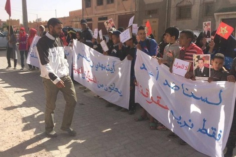 وقفة احتجاجية تطالب بسراح معتقلين نواحي تنغير