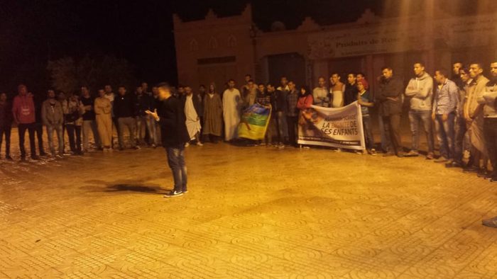 قلعة أمكونة : متضامنون مع حراك الريف يدعون إلى توحيد صفوف النضال بالجنوب الشرقي
