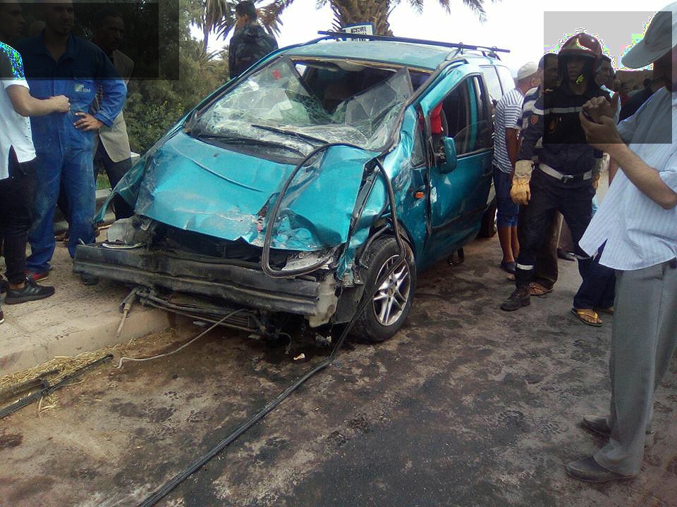 حادثة سير خطيرة على مستوى قنطرة خباب بتنغير + صور