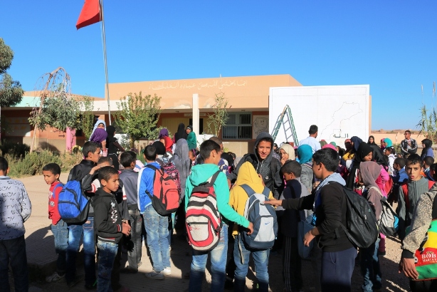 جمعية نبوغ ومدرسة الكومت “الاحتفاء بحدث المسيرة الخضراء “‎