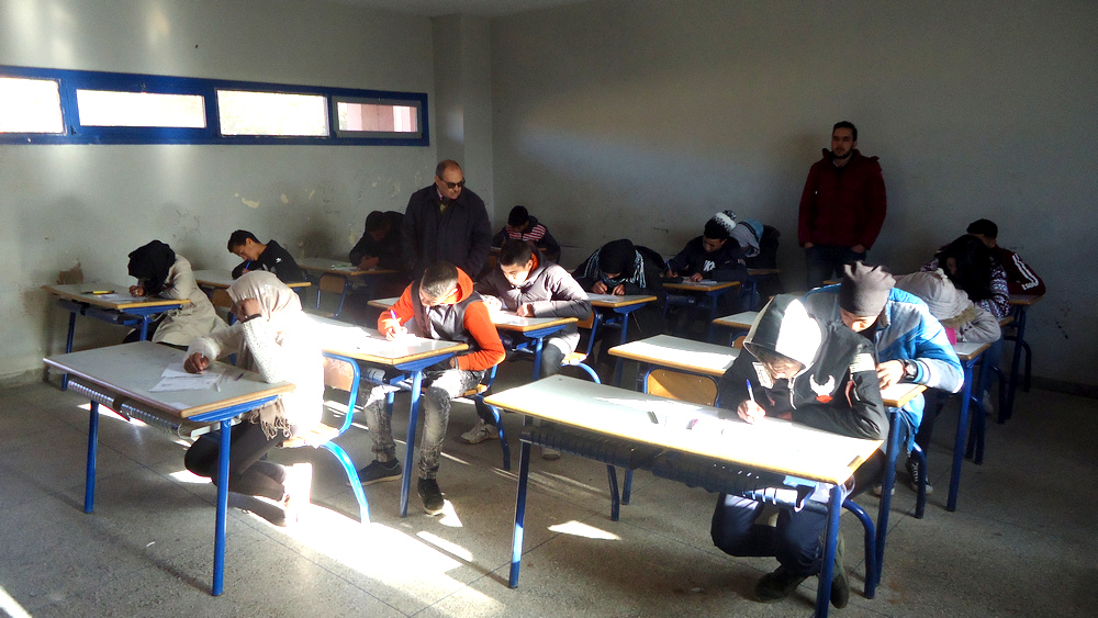 ثانوية سيدي محمد بن عبد الله التأهيلية بتنغير: إنطلاق أول أيام الإمتحان الموحد المحلي دورة يناير 2018