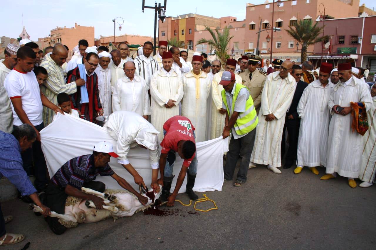 تنغير : عامل الإقليم رفقة جموع المصلين يؤدون صلاة عيد الأضحى المبارك.