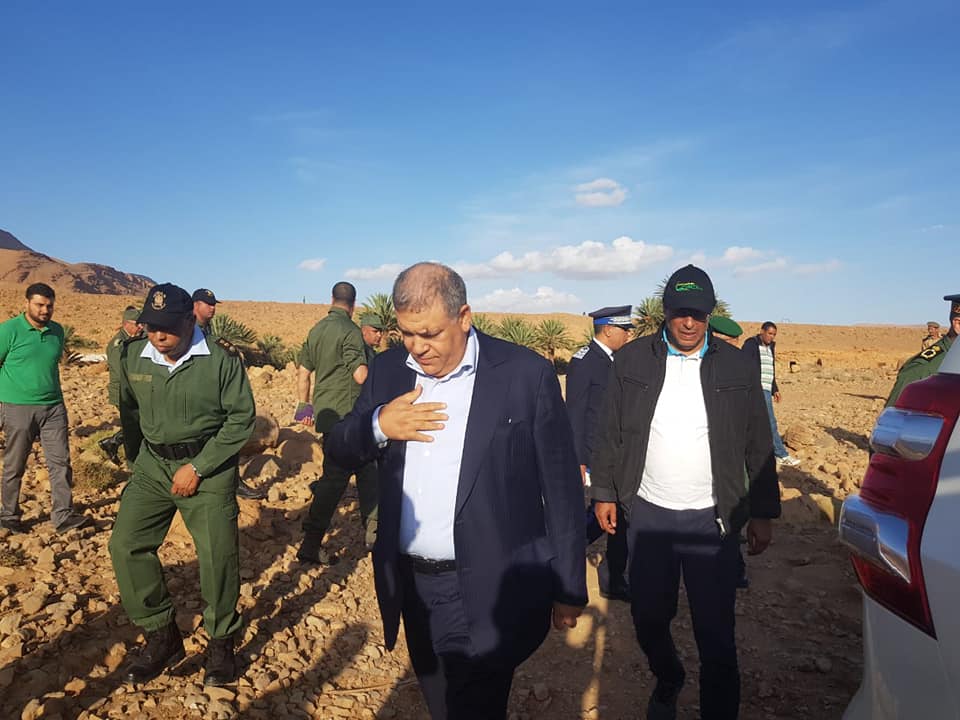فاجعة الرشيدية.. وزير الداخلية ووزير النقل يحلان بمكان الحادث رفقة قائد الدرك الملكي