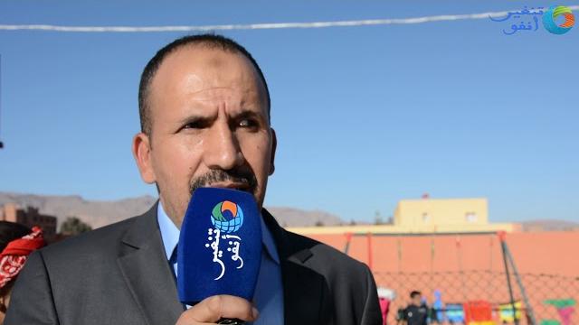 تنغير: تصريح عبد الصمد الحجري كاتب فرع تنغير لمؤسسة الاعمال الاجتماعية للتعليم