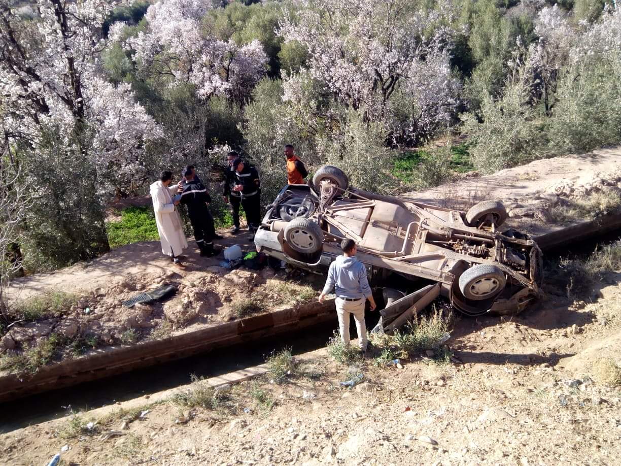 قلعة امگونة.. حادثة سير بالمدخل الغربي 