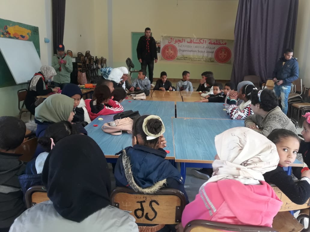 بومالن دادس: منظمة الكشاف الجوال تنشط صبحية تربوية بدار الشباب