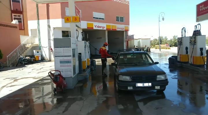 روبورتاج …محطة الوقود شال قلعة مگونة والتدابير الاحترازية