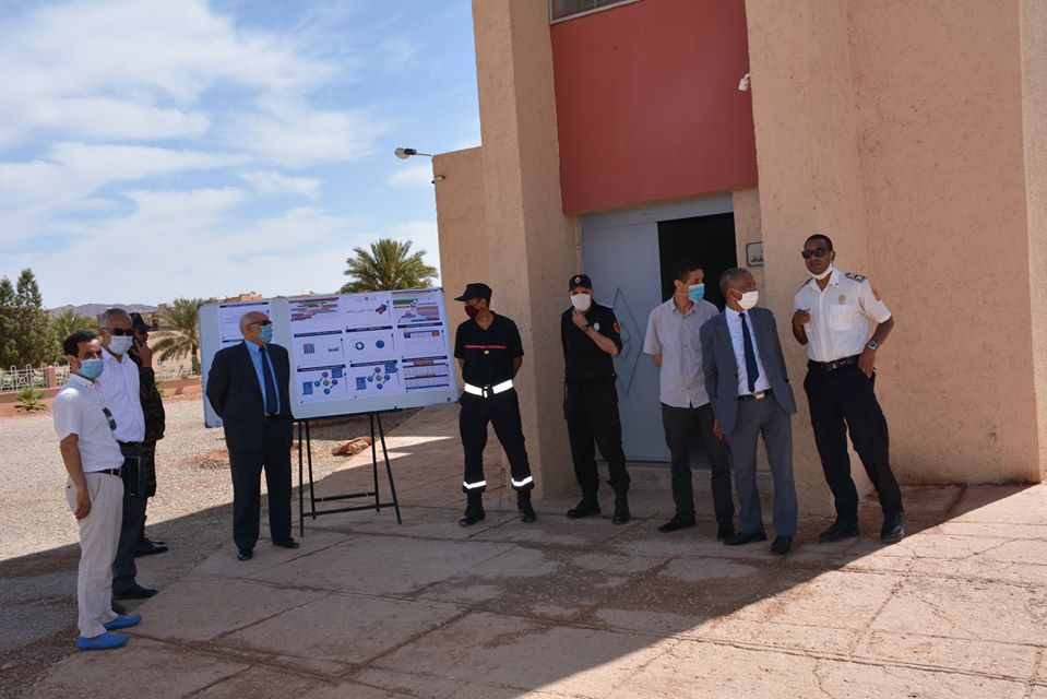 لجنة أمنية تتفقد مركز الاعتكاف الجهوي بمقر الأكاديمية الجهوية للتربية والتكوين بجهة درعة تافيلات