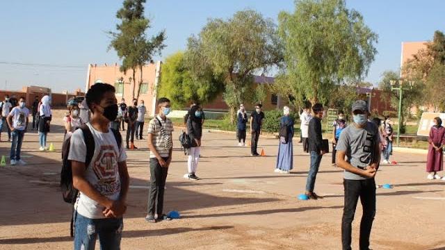 الرشيدية ..استقبال التلاميذ بالثانوية التقنية في الموسم الدراسي 2020/2021