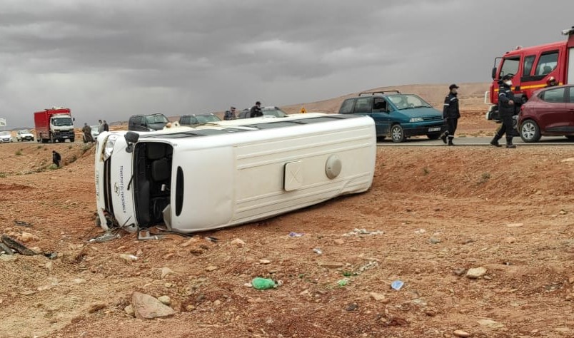 حادثة سير مميتة بالمدخل الغربي لمدينة تنغير