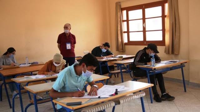 تنغير..أجواء اليوم الاول من امتحانات البكالوريا بثانوية المرابطين التأهيلية