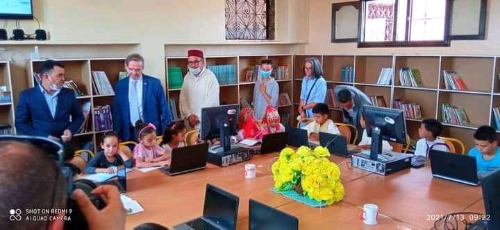أكدز … سفير أستراليا بالمغرب يفتتح مكتبة مدرسية و مشاريع بأيت سمكان