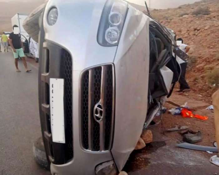 إصابة سائحين أجنبيين بجروح متفاوتة الخطورة في حادثة سير على مشارف الرشيدية