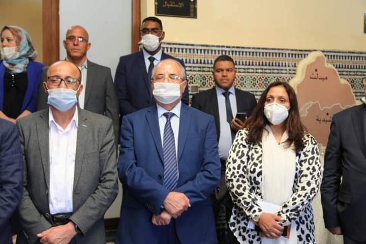 مراسيم تسليم السلط للسيد الرئيس اهرو أبرو بمقر مجلس جهة درعة تافيلالت.