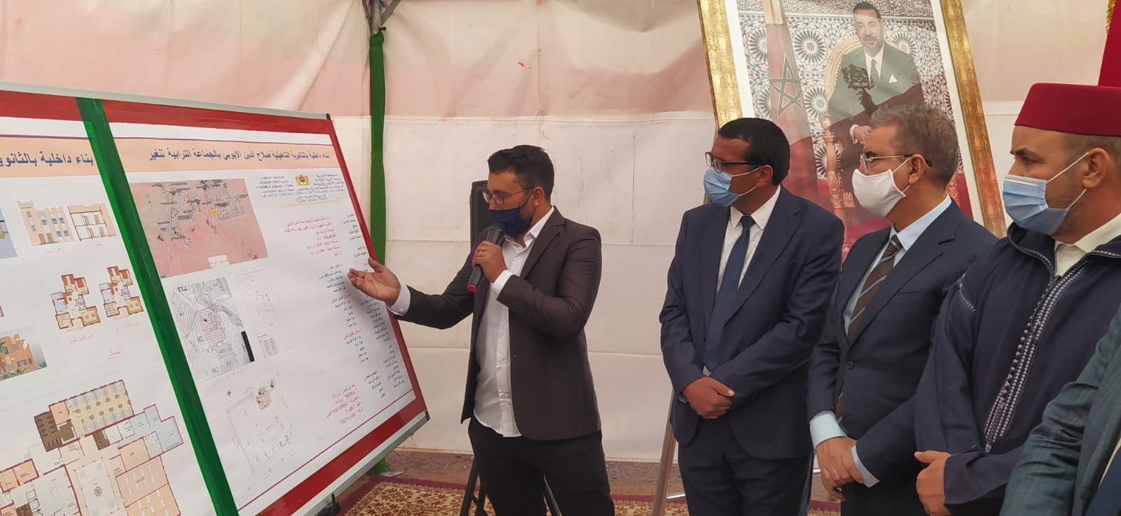 تنغير: عامل الإقليم يعطي انطلاقة أشغال لبناء مؤسسة تعليمية وداخلية للإناث بمناسبة الذكرى الـ 66 لعيد الإستقلال المجيد