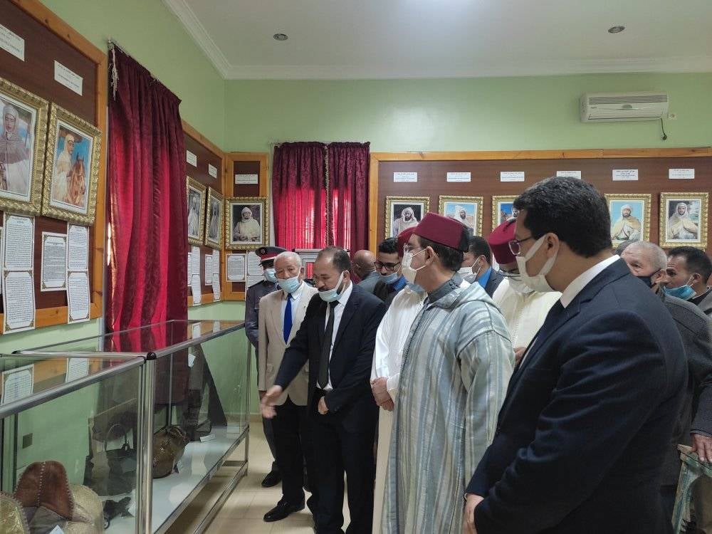 الزيتوني عامل تنغير يترأس حفلا تخليديا لزيارة الملك محمد الخامس لمدينتي طنجة 1947 وتطوان 1956 بفضاء الذاكرة التاريخية