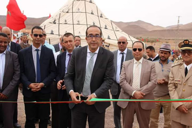 فؤاد حاجي عامل اقليم زاكورة يدشن مشاريع تنموية بقيمة تناهز 7166.600,00 مليون درهم بجماعة البليدة￼
