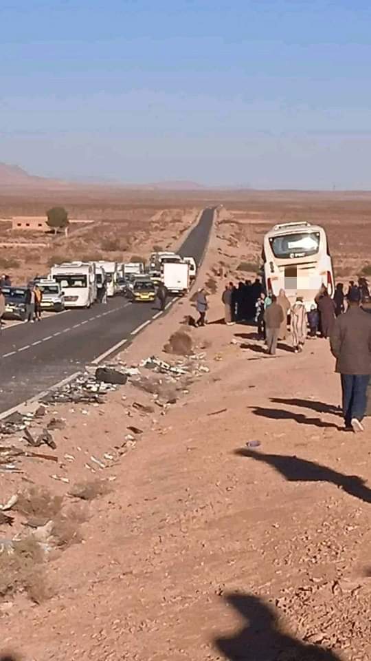 حادثة سير خطيرة بالمدخل الشرقي لبومالن دادس تخلف تسع اصابات احداها بجروح بليغة