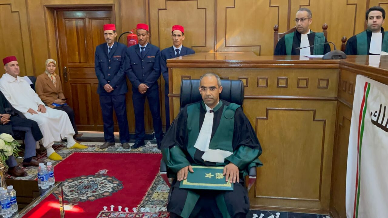 حفل تنصيب وكيل الملك بالمحكمة الإبتدائية بمدينة تنغير￼