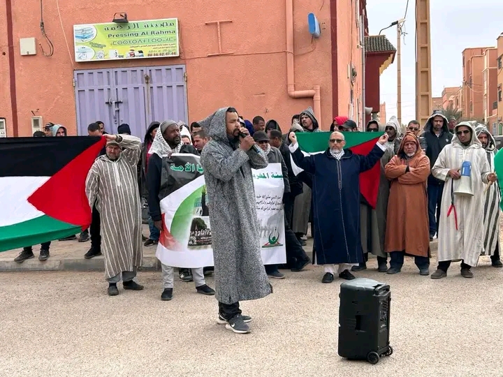 تنغير ..استمرار الوقفات التضامنية مع ضحايا العدوان الإسرائيلي على قطاع غزة