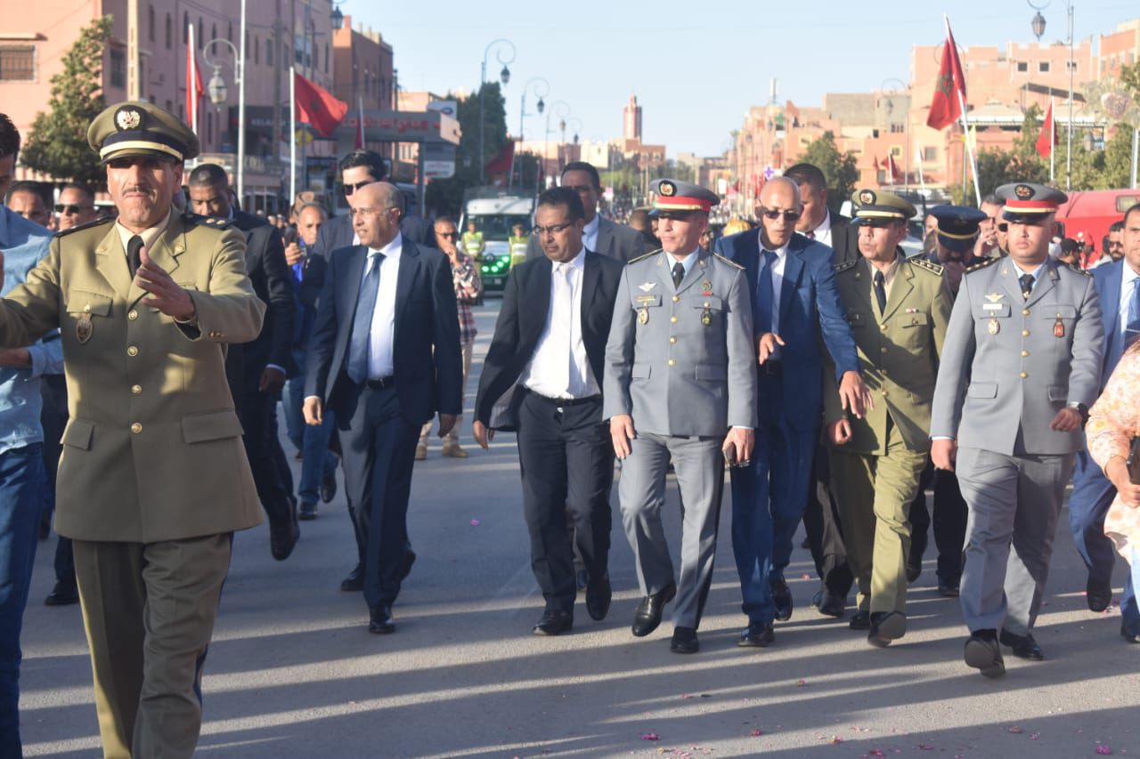 حوالي 400 دركي تحت إشراف النقيب محسن بوياشو في الملتقى الدولي للورد العطري بقلعة مكونة