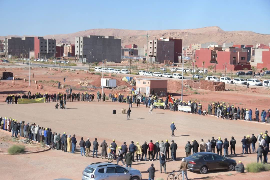 كدش تنغير في وقفة احتجاجية أمام عمالة إقليم تنغير